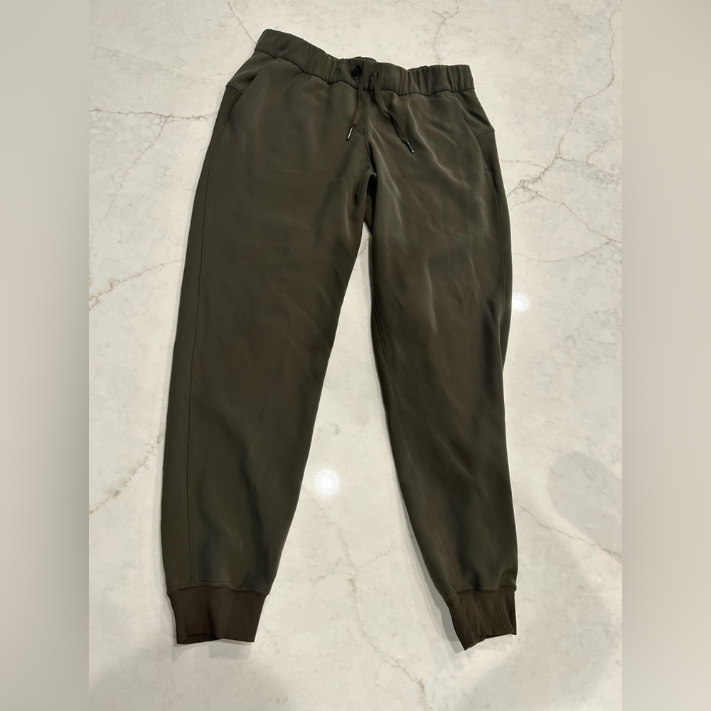 Army green/olive lululemon joggers size 8, women